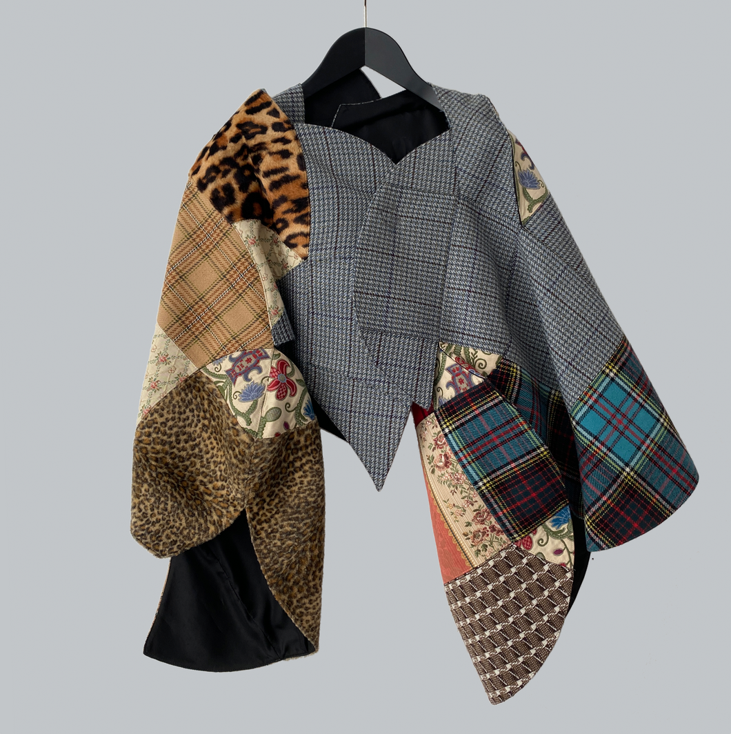 AW17 Junya Watanabe Patchwork Cape