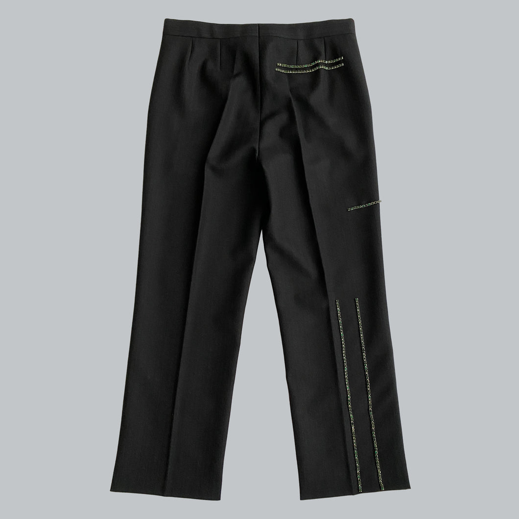 Raf Simons SS 2019 Embellished Turn Up Pants