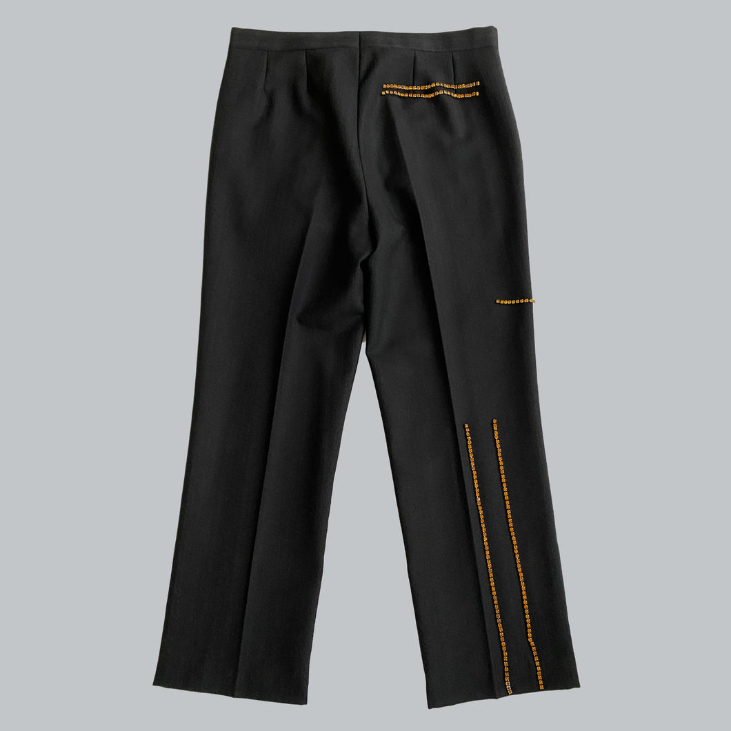 Raf Simons SS 2019 Embellished Turn Up Pants