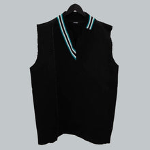 Load image into Gallery viewer, Raf Simons AW 2016-17 Oversized Destroyed Varsity Sleeveless Sweater

