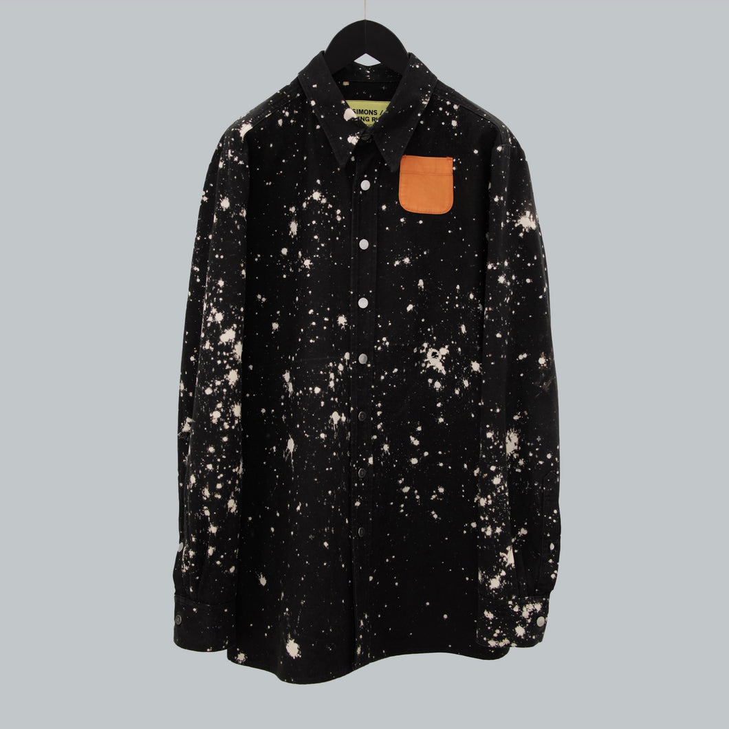 Raf Simons AW 2014-15 X Sterling Ruby Hand bleached Oversized LS Button Down Shirt