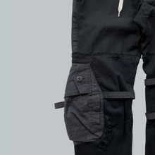 Load image into Gallery viewer, Takahiro Miyashita NUMBER (N)INE Black Hybrid Cargo Pants AW2005
