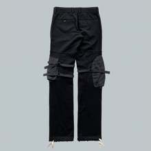 Load image into Gallery viewer, Takahiro Miyashita NUMBER (N)INE Black Hybrid Cargo Pants AW2005
