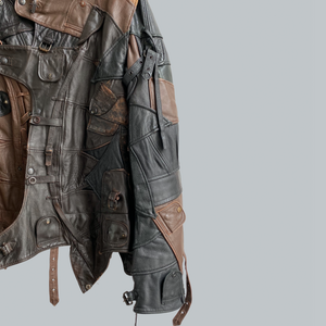 AW 2006 Maison Martin Margiela 0 10 Artisanal Pilot Caps Leather Blouson
