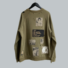 Load image into Gallery viewer, Raf Simons AW 2001-02 “ Riot Riot Riot!&quot; Patched Crewneck Sweater
