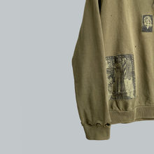 Load image into Gallery viewer, Raf Simons AW 2001-02 “ Riot Riot Riot!&quot; Patched Crewneck Sweater
