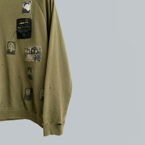 Raf Simons AW 2001-02 “ Riot Riot Riot!" Patched Crewneck Sweater