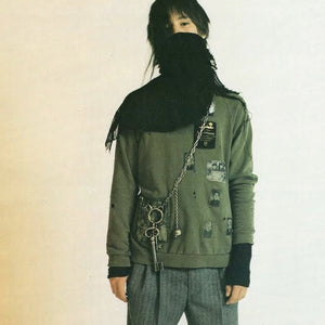 Raf Simons AW 2001-02 “ Riot Riot Riot!" Patched Crewneck Sweater