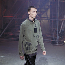 Load image into Gallery viewer, Raf Simons AW 2001-02 “ Riot Riot Riot!&quot; Patched Crewneck Sweater
