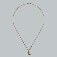 Load image into Gallery viewer, Raf Simons Plated Gold &quot;R&quot; Necklace
