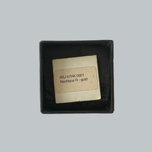 Load image into Gallery viewer, Raf Simons Plated Gold &quot;R&quot; Necklace
